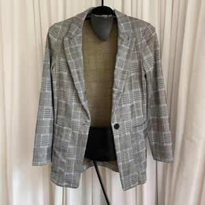 Plaid Comfy Blazer